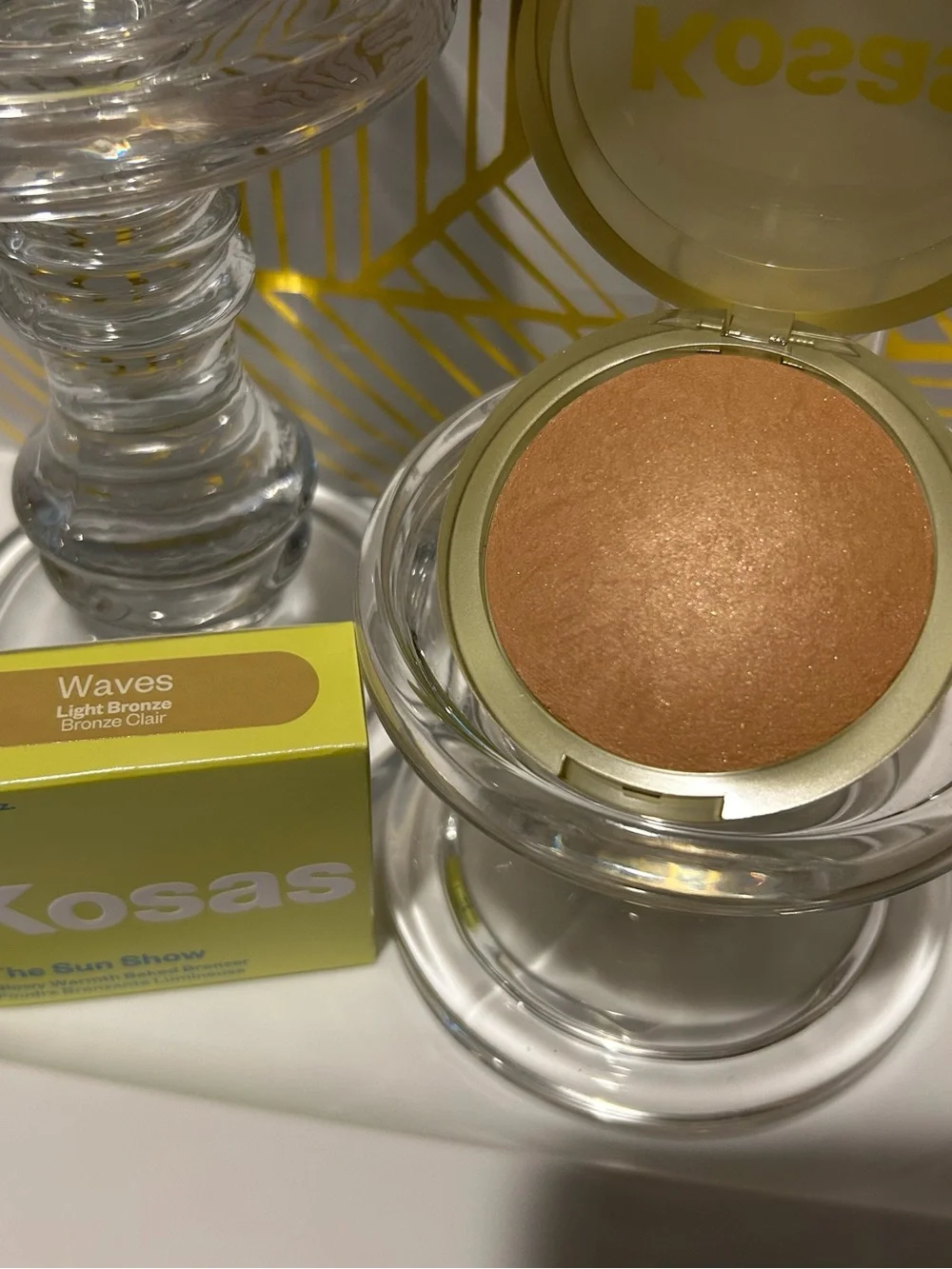 ✨ Kosas Sun Show Glowy Warmth Baked Bronzer | Waves (Light Bronze) | NIB